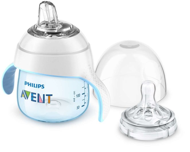 Philips Avent My Natural Trainer Cup (Stage One), bpa free sippy cups, best bpa free sippy cups, best sippy cups, plastic sippy cup, sippy cup with handles, sippy cup for young toddlers, sippy cup with spout
