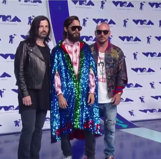 30 Seconds to Mars Red Carpet, 30 Seconds to Mars VMAs, Jared Leto 30 Seconds to Mars
