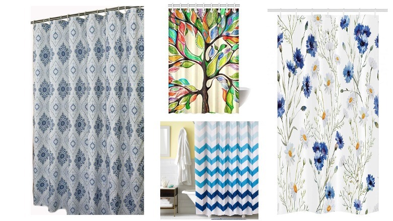 small shower curtain