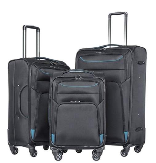 Coolife set lightweight spinner, best lightweight luggage options, best lightweight air luggage, light luggage air travel