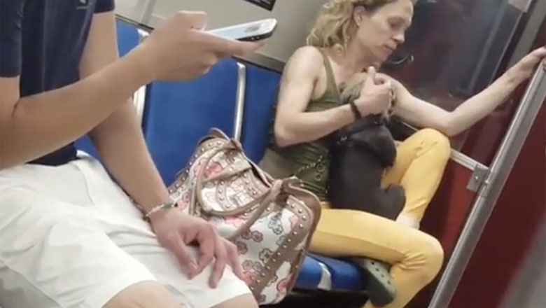 woman beats dog toronto subway youtube, woman beats dog toronto subway video