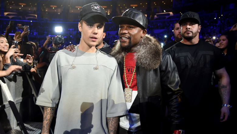 Floyd Mayweather and Justin Bieber