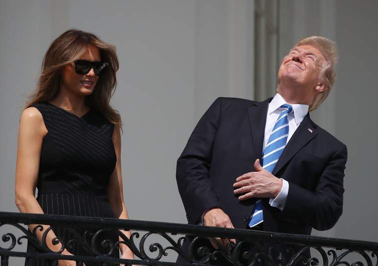 Donald Trump eclipse glasses