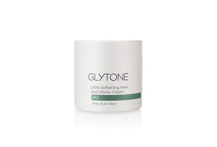 White jar of glytone lotion