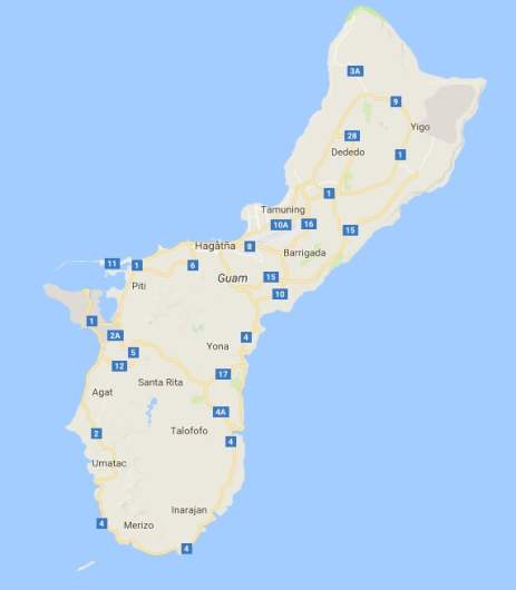 Show Me A Map Of Guam Guam Map: Where It Is Relative To North Korea | Heavy.com