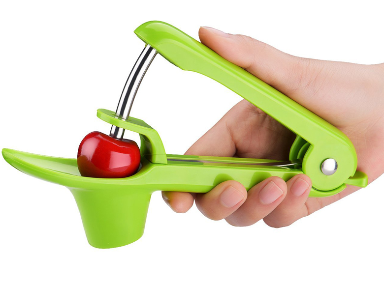 Professional Cherry Pitter Cherry Stone Remover with Pit and Juice Container Blkthun 