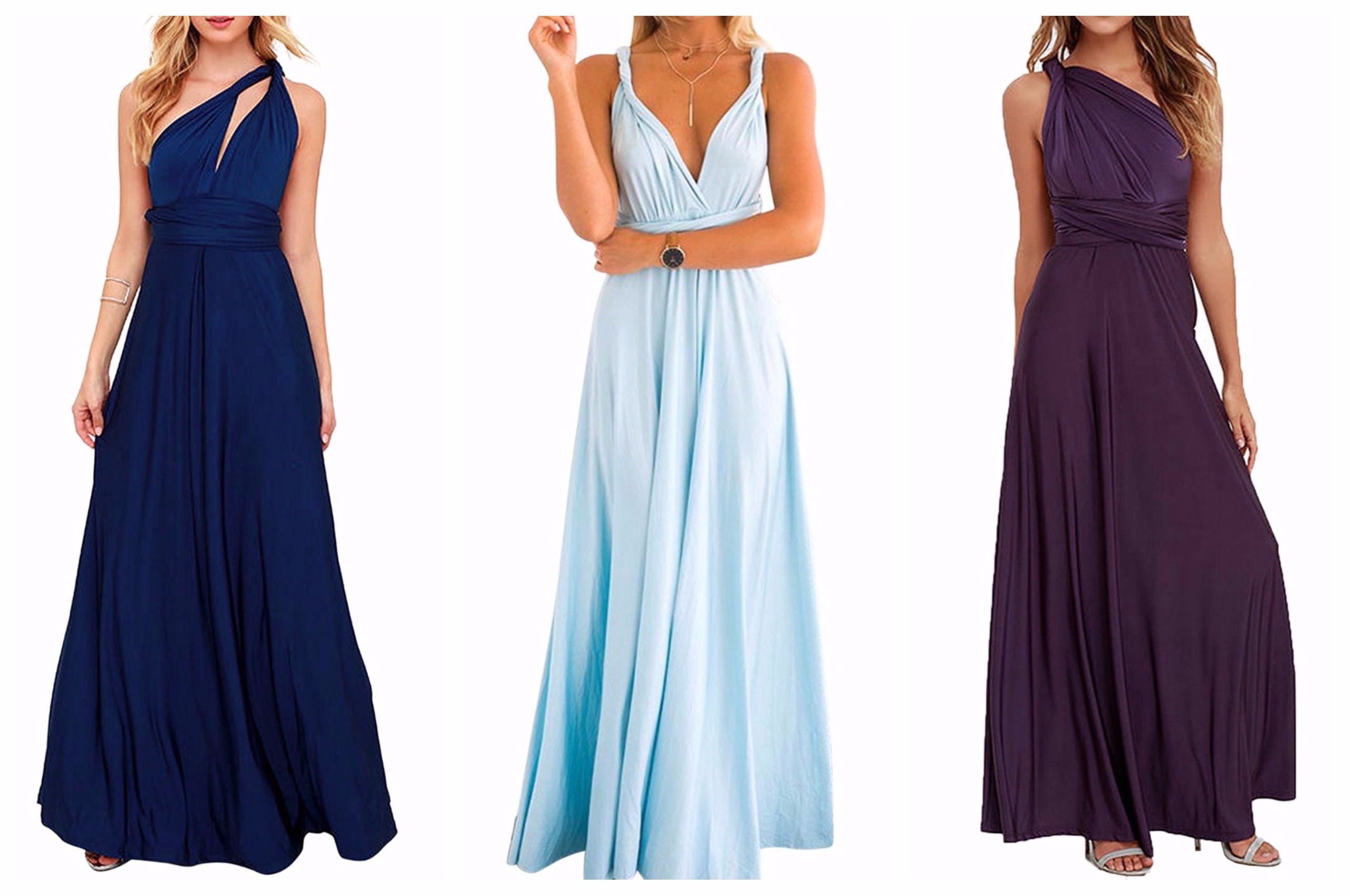 convertible top bridesmaid dresses