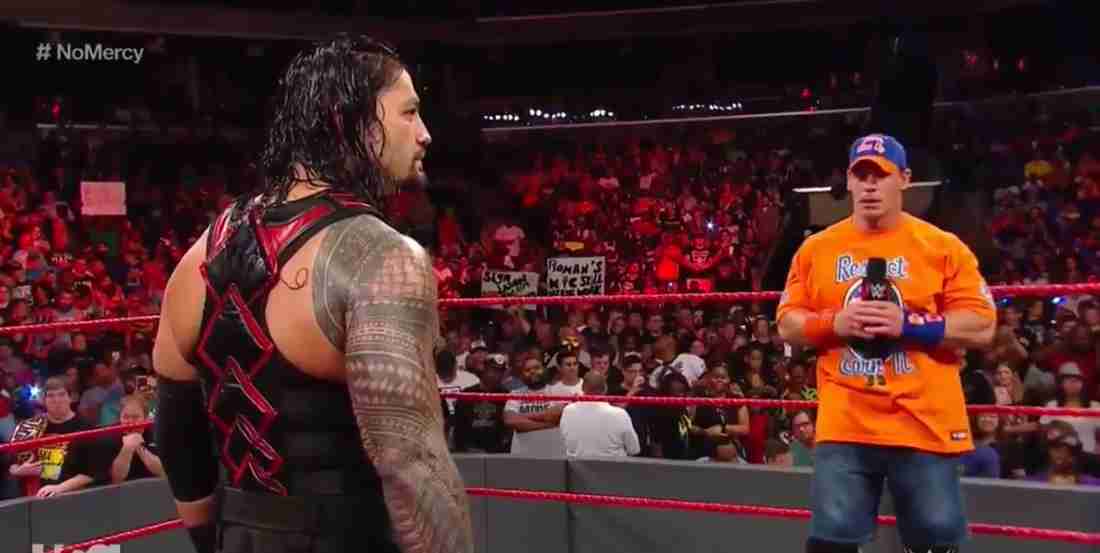 Watch John Cena And Roman Reigns Shoot Promo On Raw