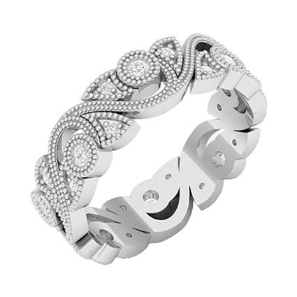 white gold and diamond eternity ring