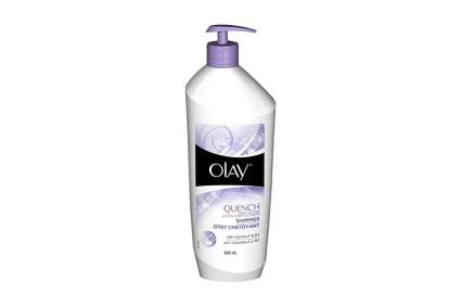 Large pump of olay lotion