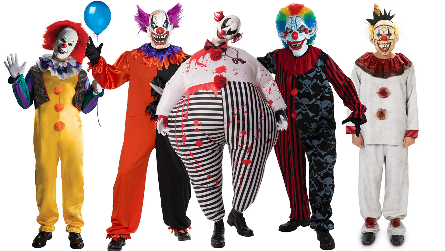 IT Mask Clown Halloween Costume Scary Movie Killer Clown