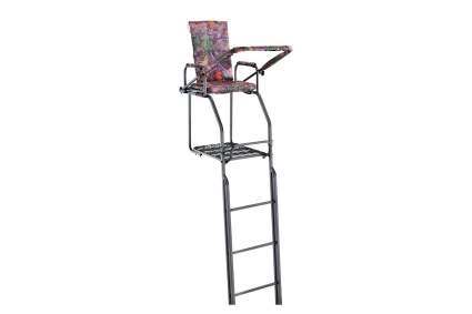 Guide gear ladder stand