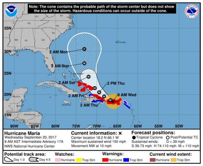 Hurricane Maria forecast, Hurricane Maria Track, Hurricane Maria update