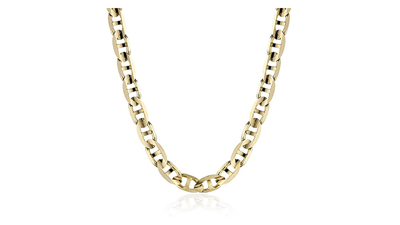 mens gold necklace with diamonds