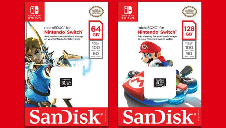 Nintendo Switch, Western Digital, SanDisk