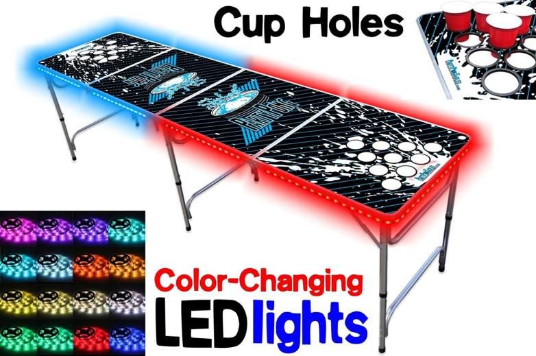 top best beer pong tables cup holes holders cheap led lights 2017