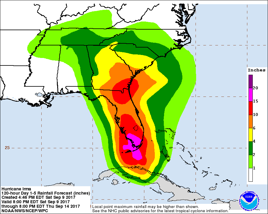 Hurricane Irma Map: Latest Project Path & Track for the Storm | Heavy.com