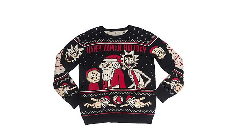 rick and morty christmas sweater