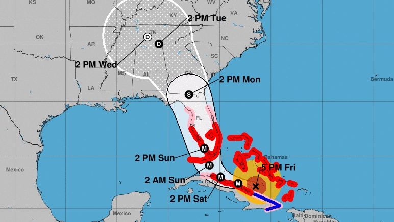 Hurricane Irma Map Latest Project Path Track For The Storm