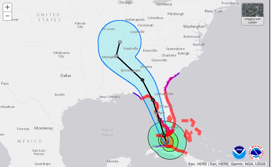 Hurricane Irma Map Latest Project Path And Track For The Storm