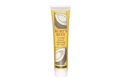Skinny yellow tube of Bert's Bees foot cream