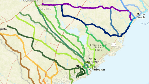 south carolina evacuation routes