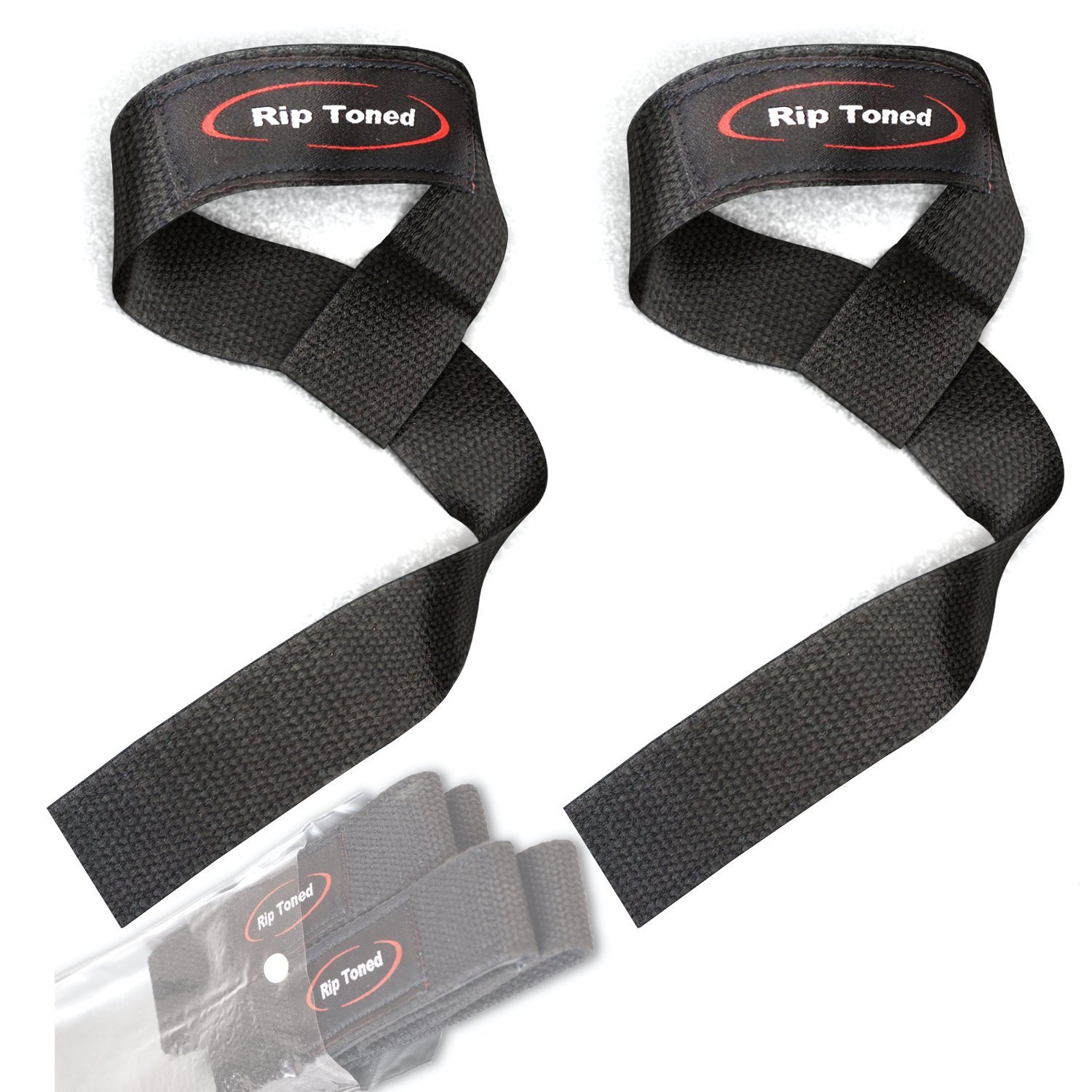 Lift Tech Fitness Unisex's Padded Cotton Lift Straps Size 21.5-Inch Grey 