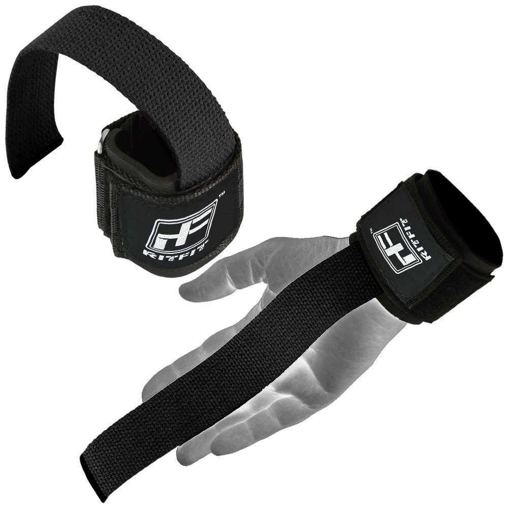 Weight Lifting Workout Shark Jaw Grips Gym Straps Wrist Support Grips 