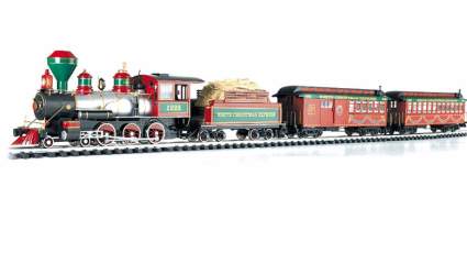 christmas tree train set