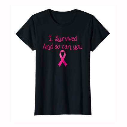 black breast cancer survivor tee shirt