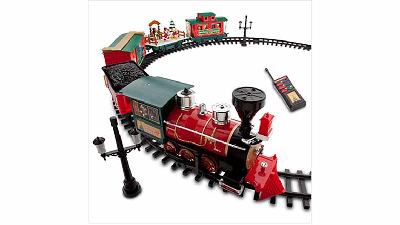 large christmas train set