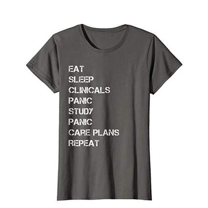 eat sleep go to clinicals shirt