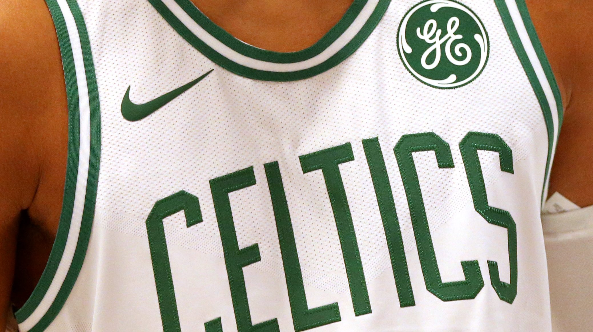 celtics jersey with ge patch