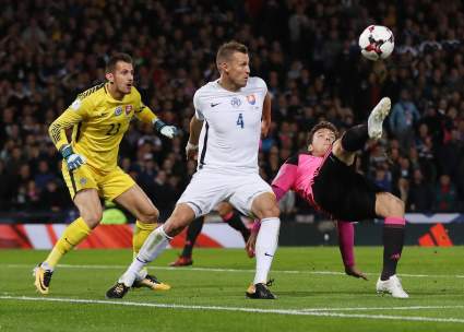 WATCH: Chris Martin Keeps Scotland World Cup Hope Alive