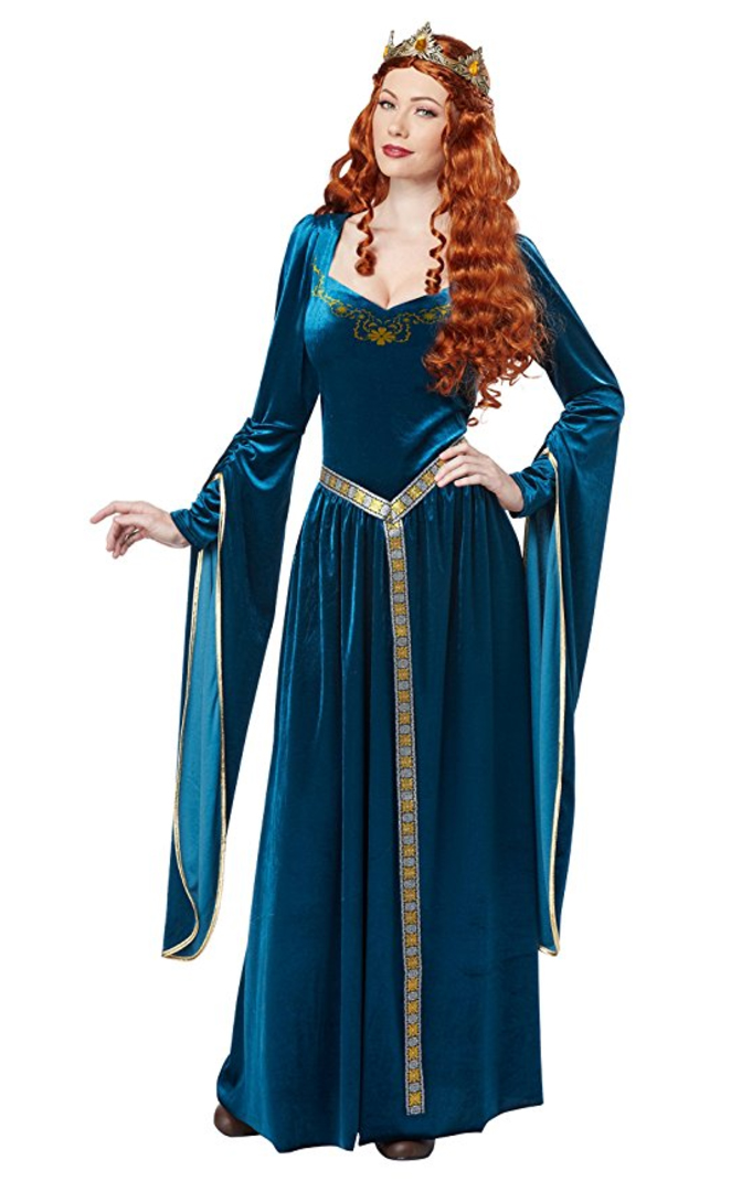 renaissance costume, medieval costume, queen