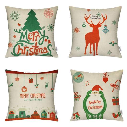 christmas throw pillows, christmas accent pillows