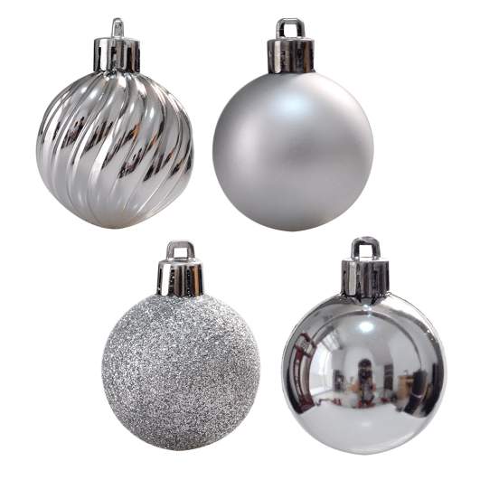 silver christmas ornaments