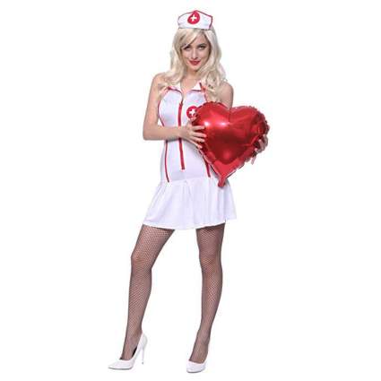white sexy nurse costume