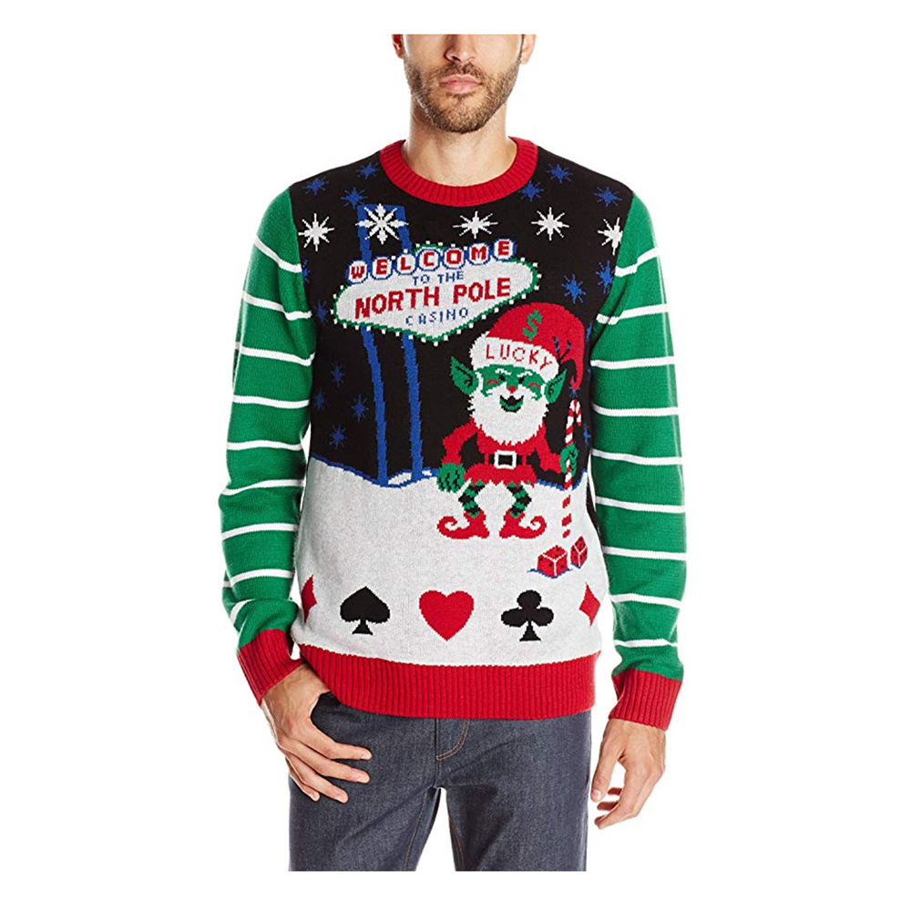 NWT Ugly Christmas Sweater Polar Bear Light Up Lg zero profit.