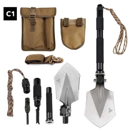 fivejoy, shovel, survival, hunting, christmas, multi tool
