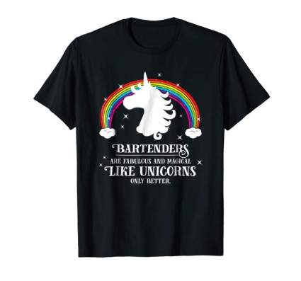 unicorn bartender shirt