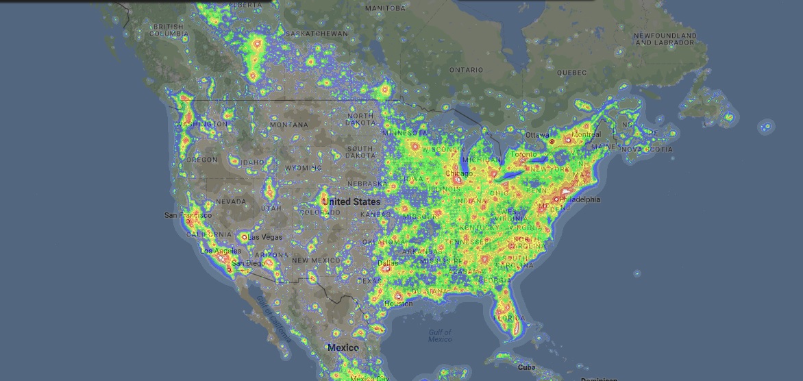 Orionid Meteor Showers Map See Where to View the Event