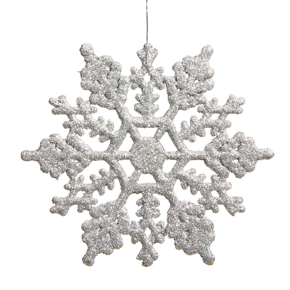 silver christmas ornaments, snowflake ornaments