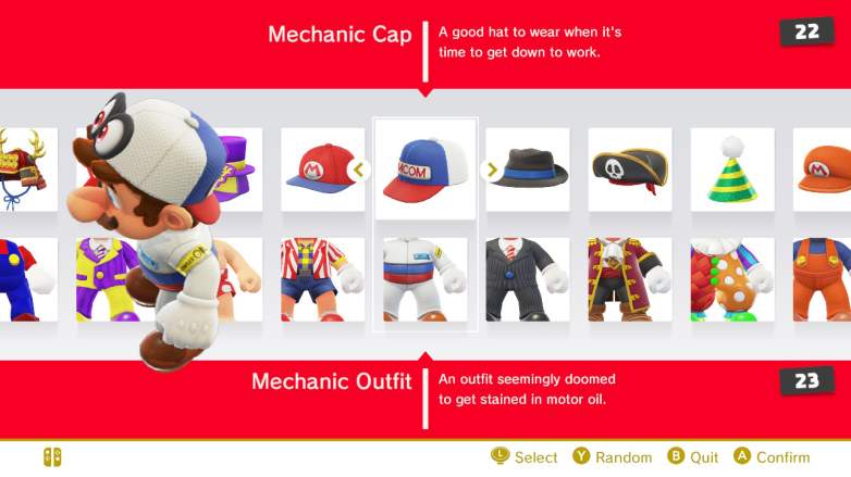 super mario odyssey mechanic outfit