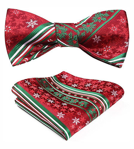christmas bow tie, christmas ties, red bow tie