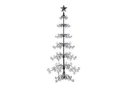 black metal Christmas tree