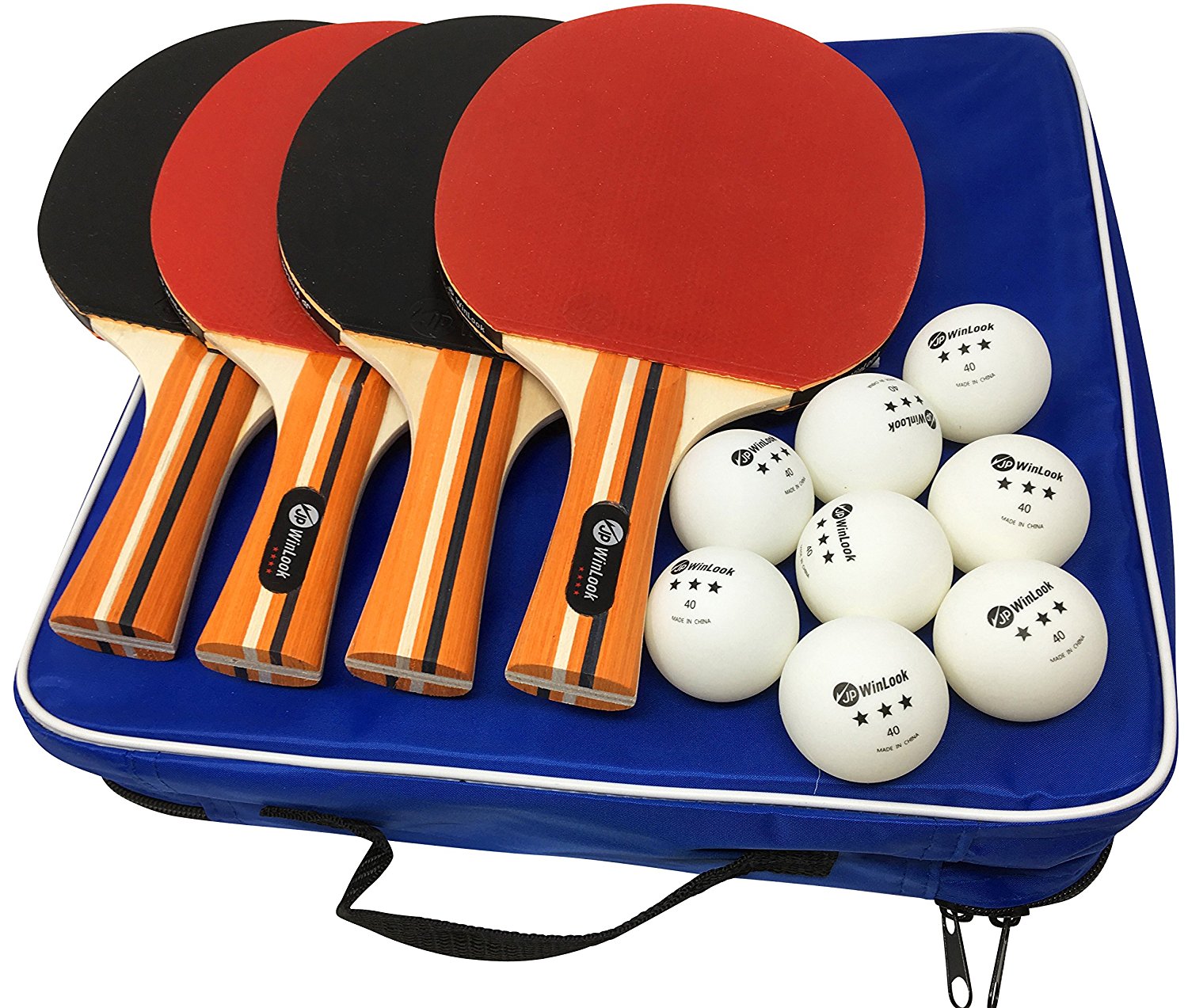 5PC Table Tennis Bat and Balls Set Ping Pong Sports Racket Pro Paddle Star 