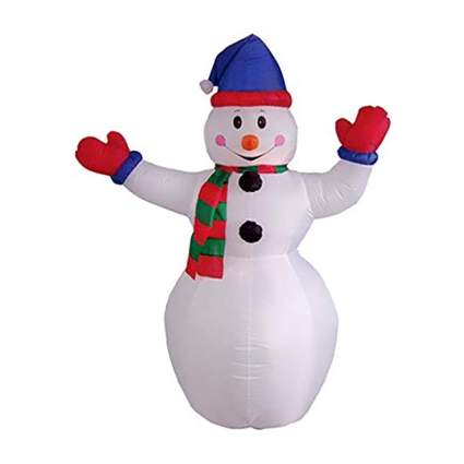 red glove snowman decoration