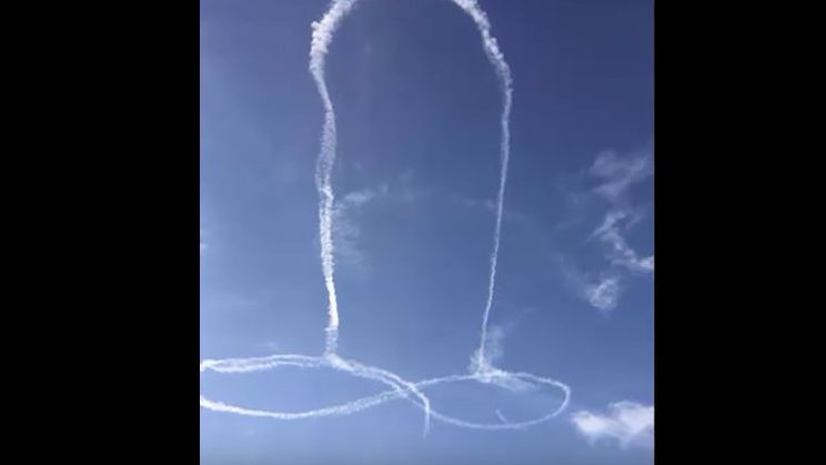 WATCH: Navy Plane Draws Giant Penis in the Sky | Heavy.com