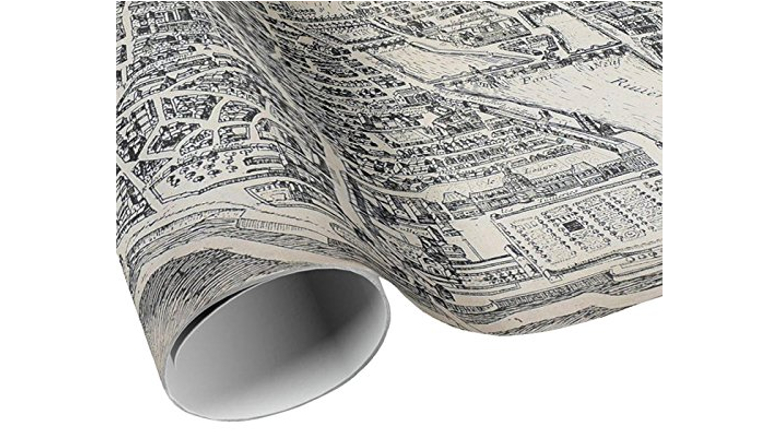 gray wrapping paper roll